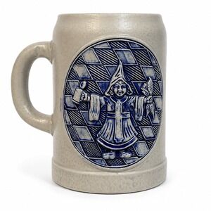 VTG Gerz Beer Stein 0.5L Cobalt Blue Munich Child West Germany Mug Stoneware
